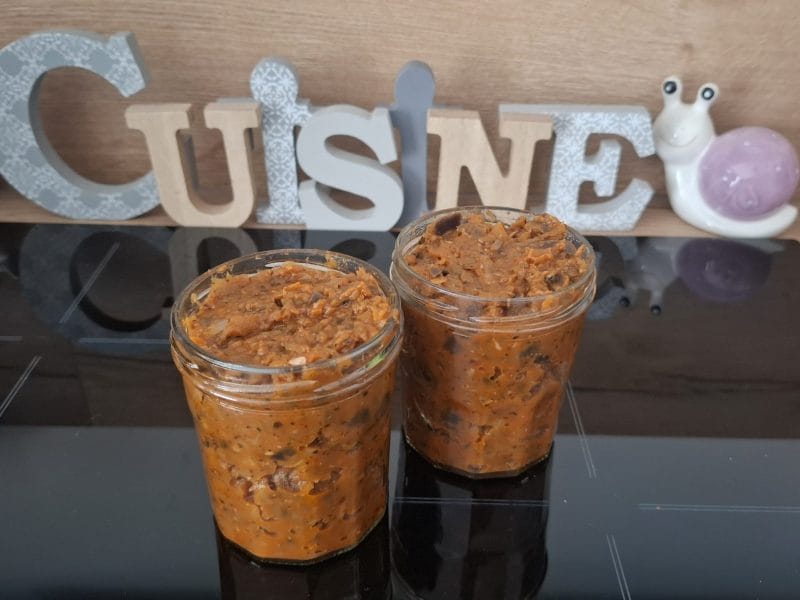 Cliquez pour zoomer ! Tartinade d’aubergines et tomates Thermomix par Petroni