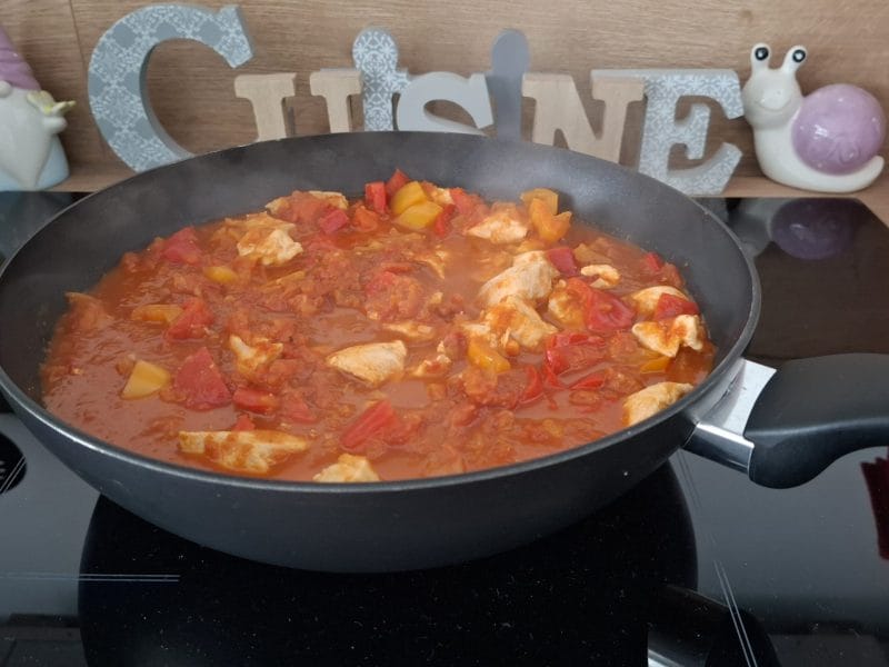 Cliquez pour zoomer ! Escalope de poulet basquaise Thermomix par Petroni