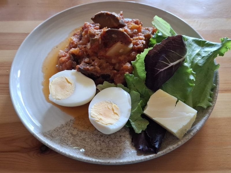 Cliquez pour zoomer ! Mijoté d’aubergines à la tomate Thermomix par Petroni