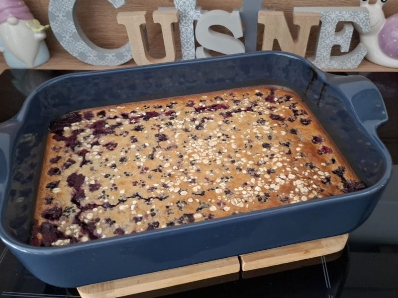 Cliquez pour zoomer ! Clafoutis aux mûres sauvages Thermomix par Petroni