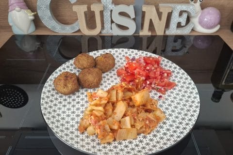 Cliquez pour zoomer ! Boulettes d’aubergines aux pois chiches Thermomix par Petroni