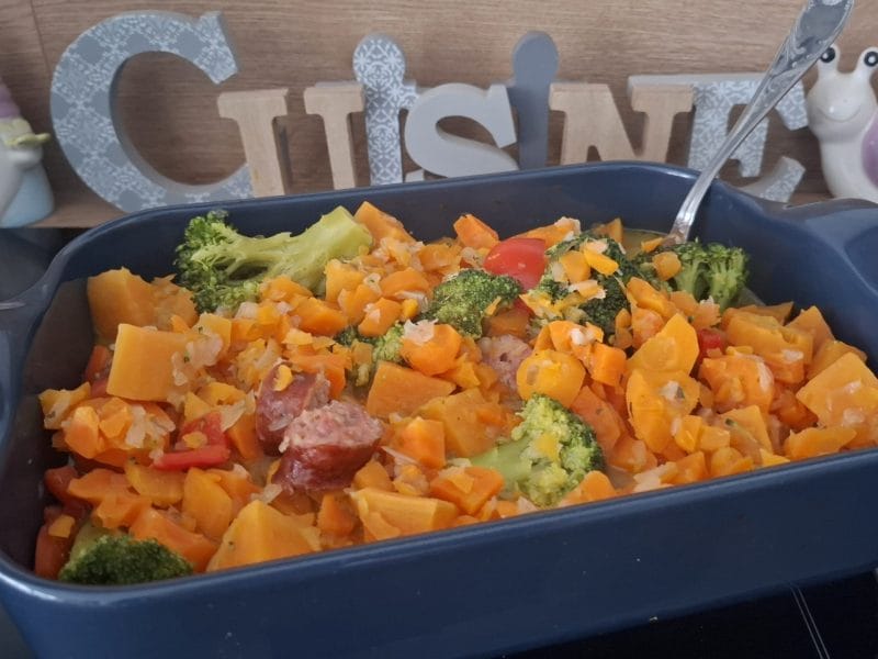 Cliquez pour zoomer ! Ragoût de légumes, pommes de terre et saucisses Thermomix par Petroni