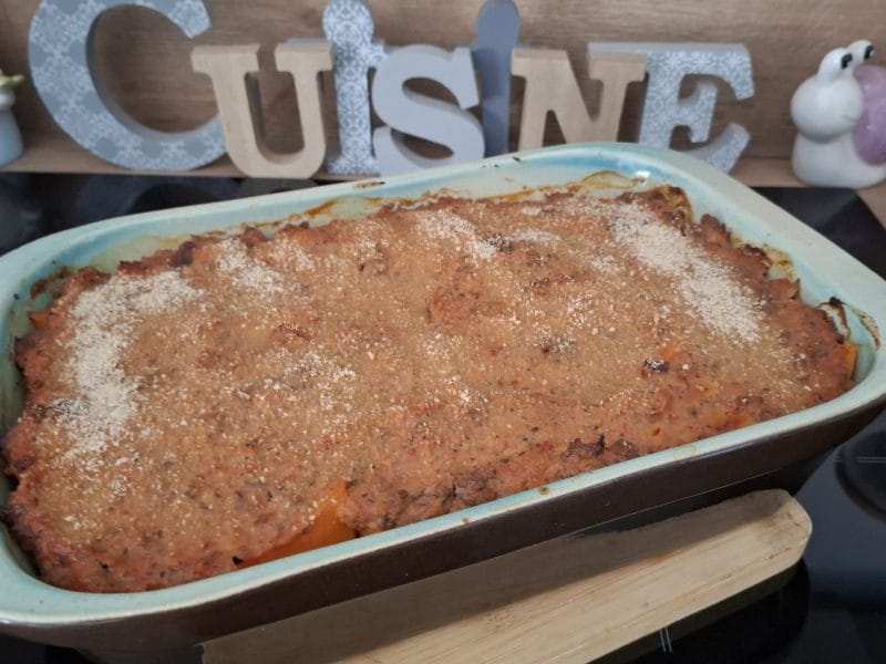 Cliquez pour zoomer ! Casserole de patates douces à la viande hachée et fêta Thermomix par Petroni