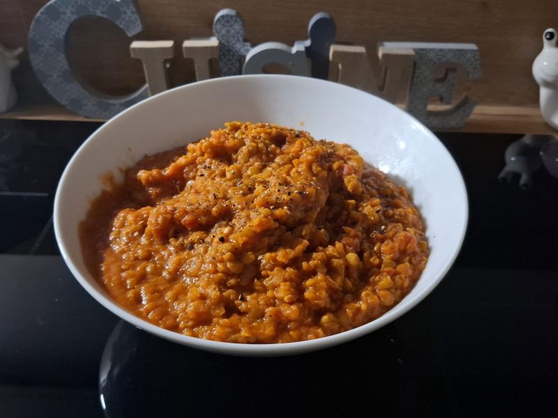 Cliquez pour zoomer ! Pâtes sauce lentilles à la bourguignonne Thermomix par Petroni