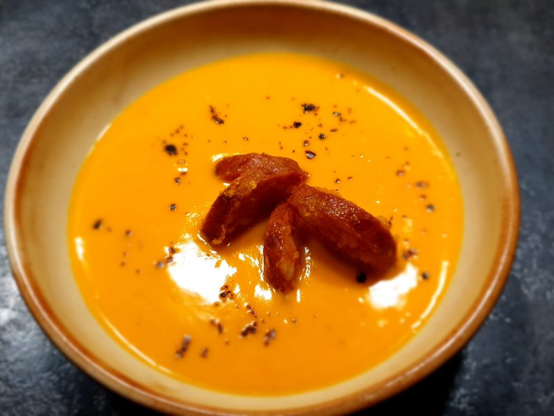 Cliquez pour zoomer ! Crème de butternut à la Morteau Thermomix par Petroni