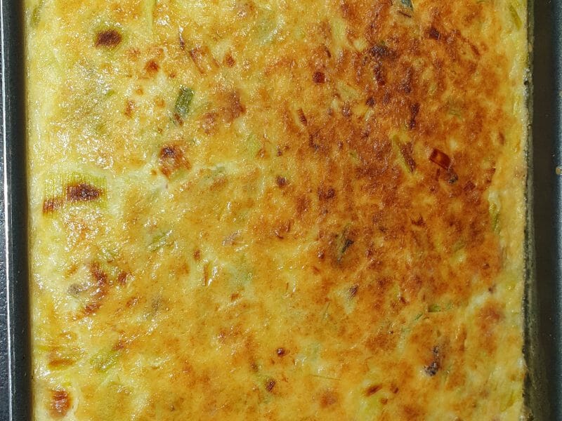 Cliquez pour zoomer ! Clafoutis de poireaux et lardons Thermomix par Petroni