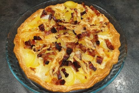 Cliquez pour zoomer ! Tarte aux pommes de terre et lardons Thermomix par petroni