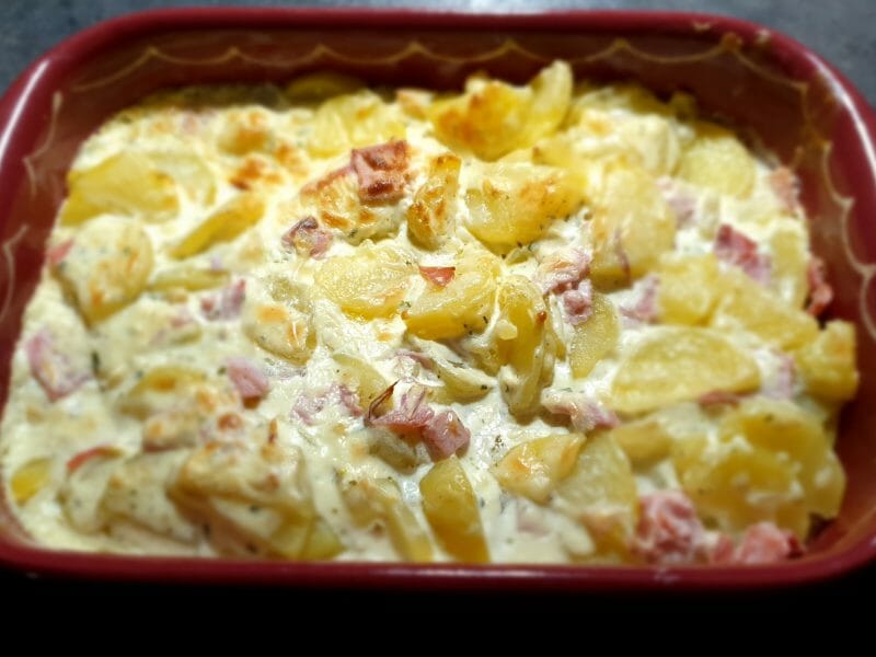 Cliquez pour zoomer ! Gratin de pommes de terre au Boursin Thermomix par Petroni