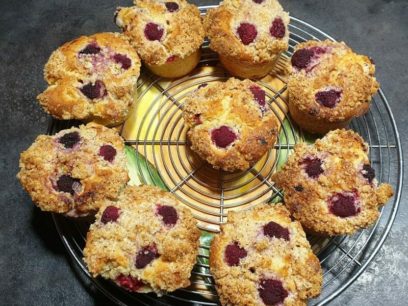 Cliquez pour zoomer ! Muffins aux myrtilles Thermomix par Petroni