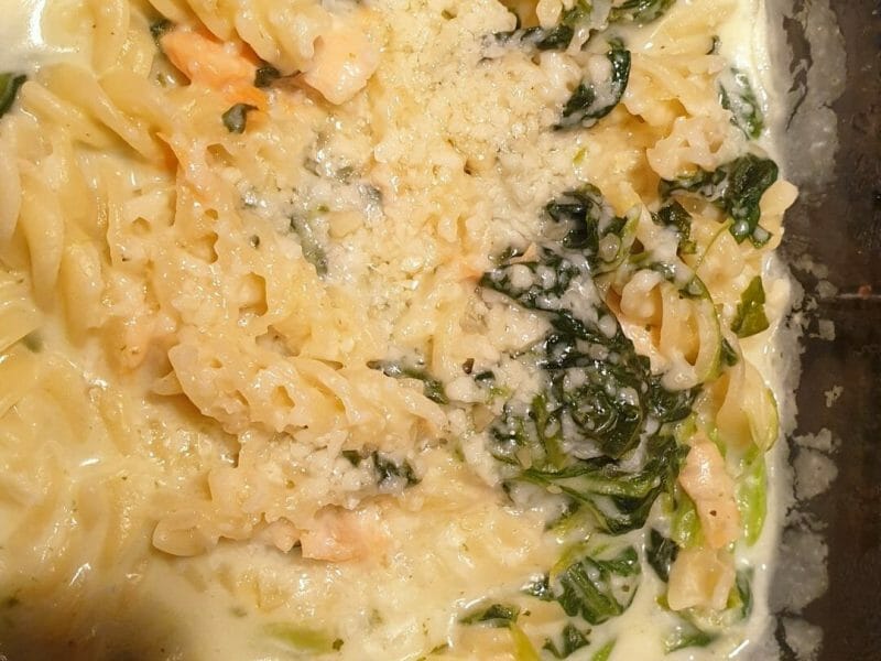 Cliquez pour zoomer ! One pot pasta – épinards et saumon fumé Thermomix par Petroni