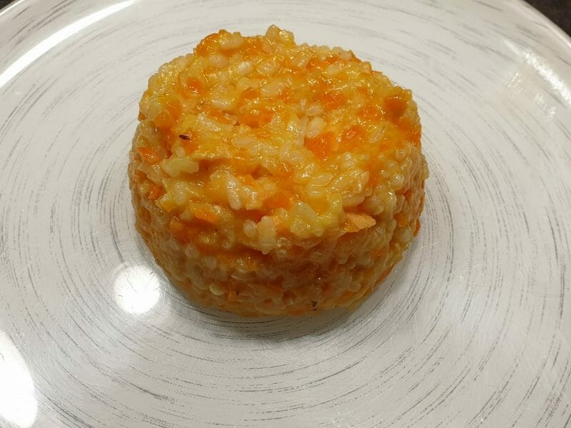 Cliquez pour zoomer ! Risotto carottes et saumon fumé Thermomix par Petroni
