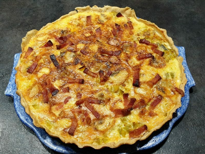 Cliquez pour zoomer ! Flamiche aux poireaux et gorgonzola Thermomix par Petroni