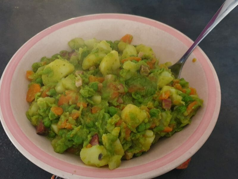 Cliquez pour zoomer ! Jardinière de légumes aux lardons Thermomix par Petroni