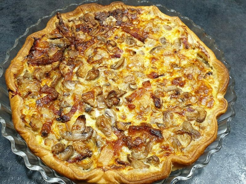 Cliquez pour zoomer ! Tarte champignons et lardons Thermomix par Petroni