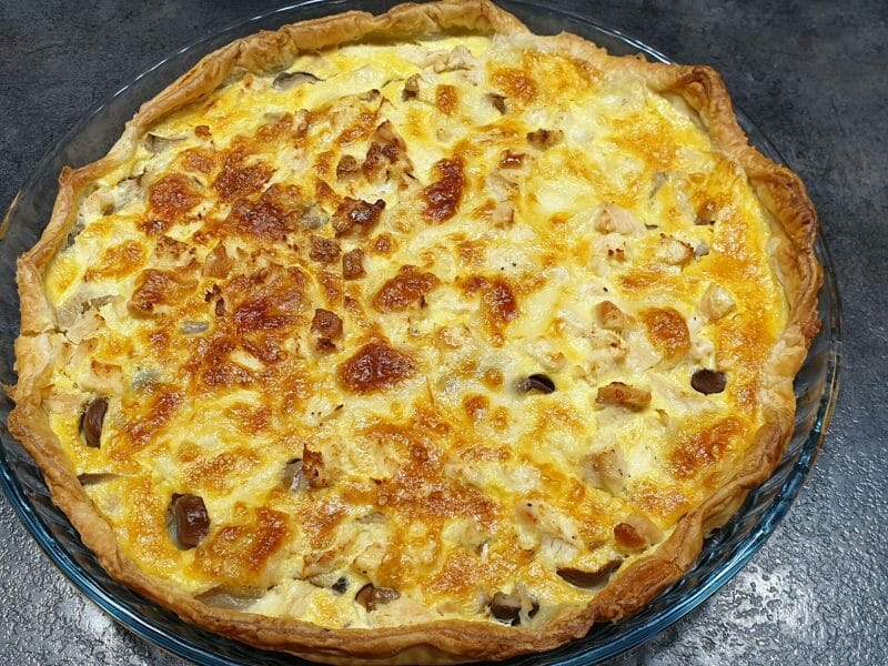Cliquez pour zoomer ! Tarte au poulet et champignons Thermomix par Petroni