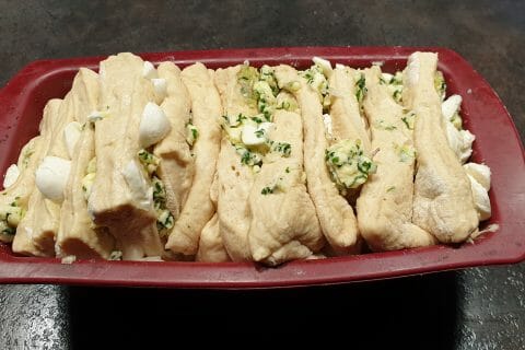 Cliquez pour zoomer ! Pain à l’ail, persil et mozzarella Thermomix par Petroni