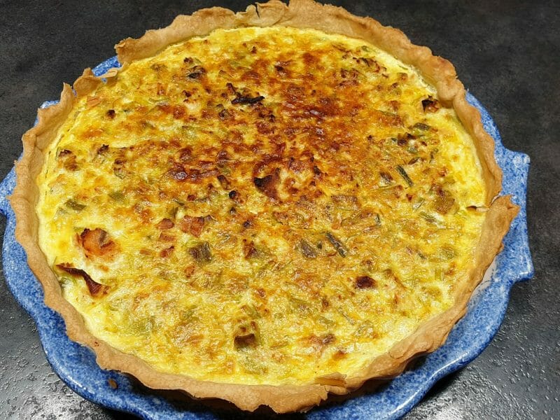 Cliquez pour zoomer ! Quiche Poireaux et Saumon Thermomix par Petroni