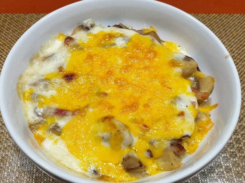 Cliquez pour zoomer ! Cassolettes de champignons aux petits lardons Thermomix par Petroni