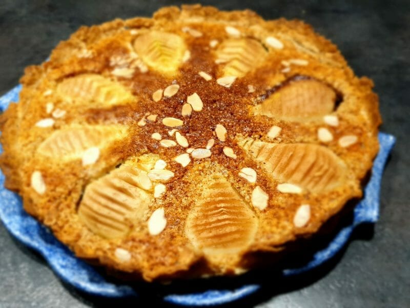 Cliquez pour zoomer ! Tarte aux poires sur lit de chocolat Thermomix par Petroni