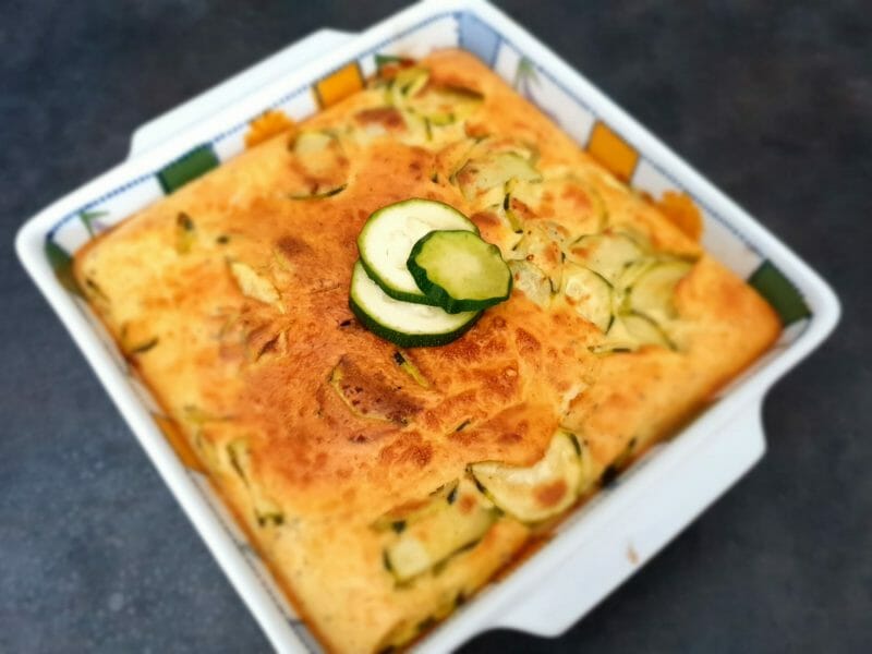 Cliquez pour zoomer ! Clafoutis courgettes et feta Thermomix par Petroni