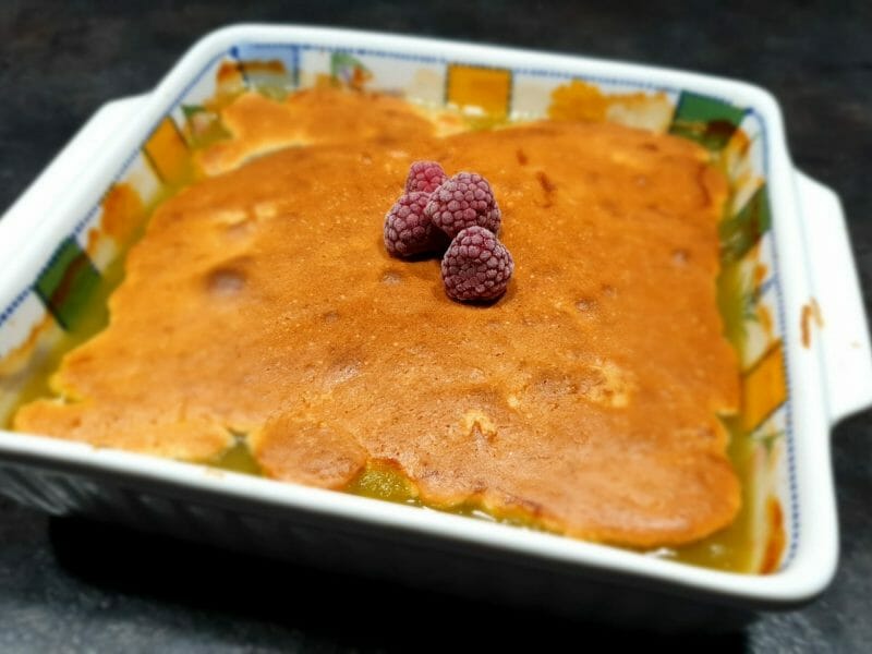 Cliquez pour zoomer ! Cobbler à la rhubarbe Thermomix par Petroni