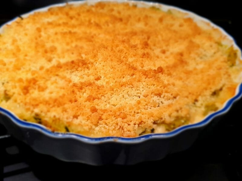 Cliquez pour zoomer ! Crumble poulet, courgettes et parmesan Thermomix par Petroni