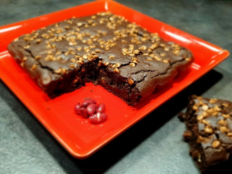 Cliquez pour zoomer ! Brownie magique aux haricots rouges Thermomix par Petroni