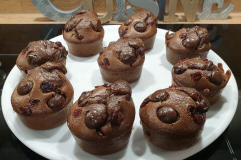 Cliquez pour zoomer ! Cake au chocolat et cranberries Thermomix par Petroni