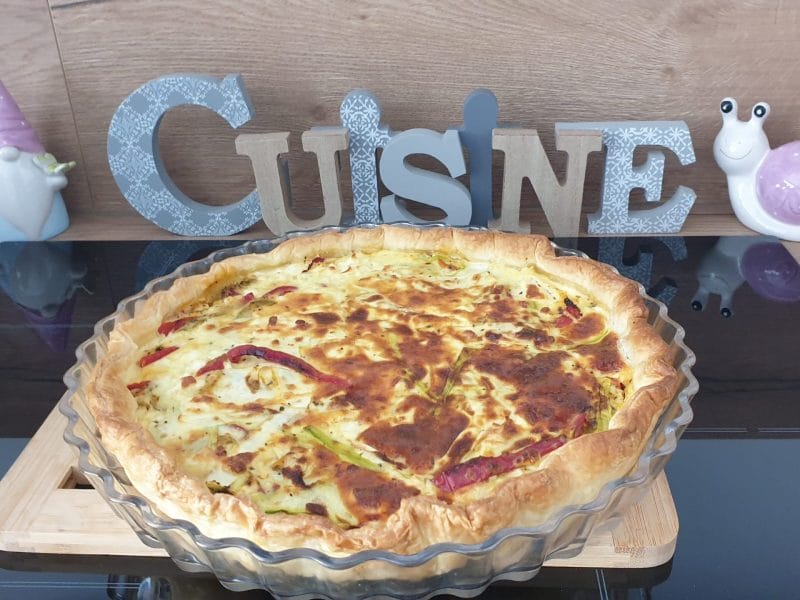 Cliquez pour zoomer ! Quiche poivrons et courgettes Thermomix par Petroni