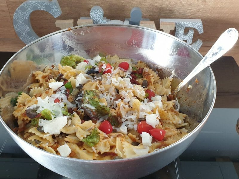 Cliquez pour zoomer ! Salade de pâtes méditerranéenne Thermomix par Petroni