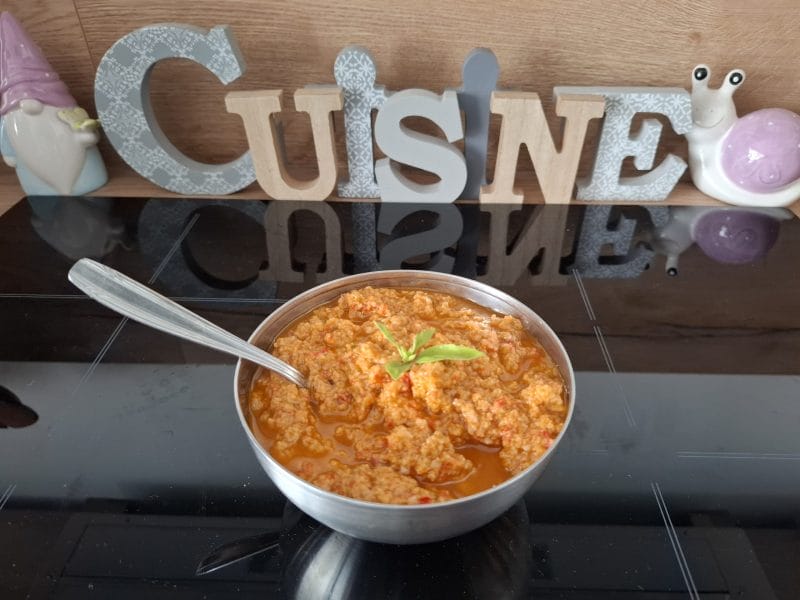 Cliquez pour zoomer ! Pesto de poivrons grillés Thermomix par Petroni