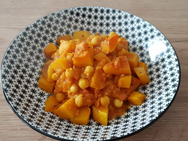 Cliquez pour zoomer ! Curry de butternut, pois chiches et lentilles Thermomix par Petroni