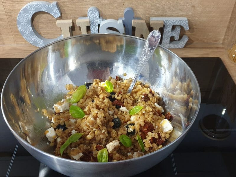 Cliquez pour zoomer ! Salade de lentilles à la grecque Thermomix par Petroni