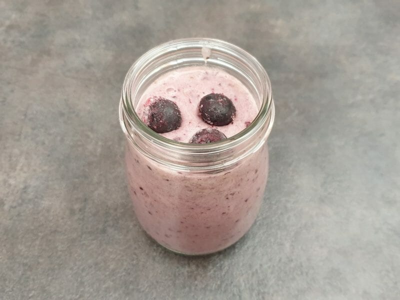 Cliquez pour zoomer ! Purée de banane aux fruits rouges Thermomix par Petroni