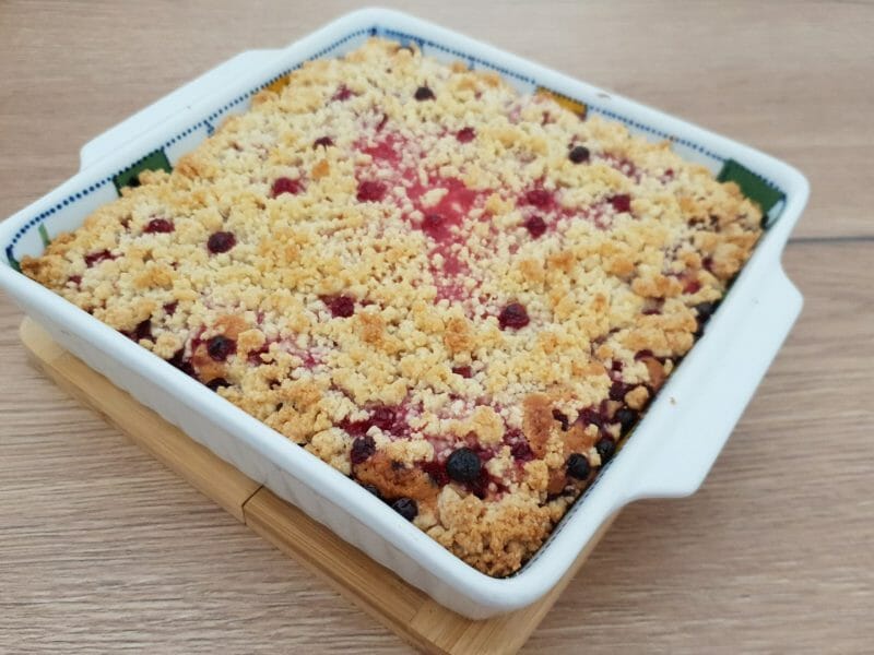 Cliquez pour zoomer ! Tarte aux groseilles façon crumble Thermomix par Petroni