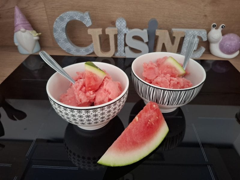 Cliquez pour zoomer ! Sorbet à la pastèque Thermomix par Petroni