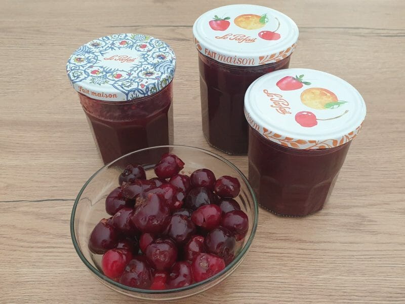 Cliquez pour zoomer ! Confiture de cerises Thermomix par Petroni