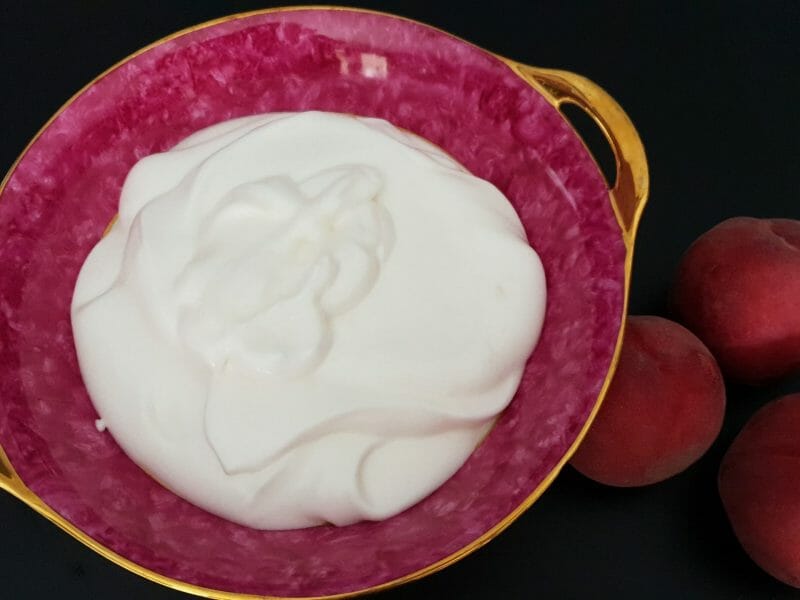 Cliquez pour zoomer ! Mousse de pêches blanches Thermomix par Petroni