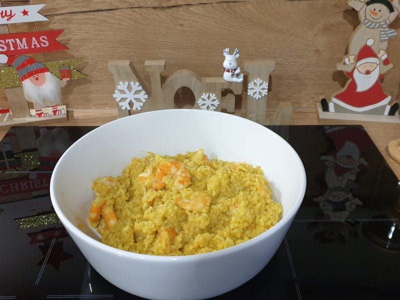 Cliquez pour zoomer ! Risotto crevettes et curry Thermomix par Petroni