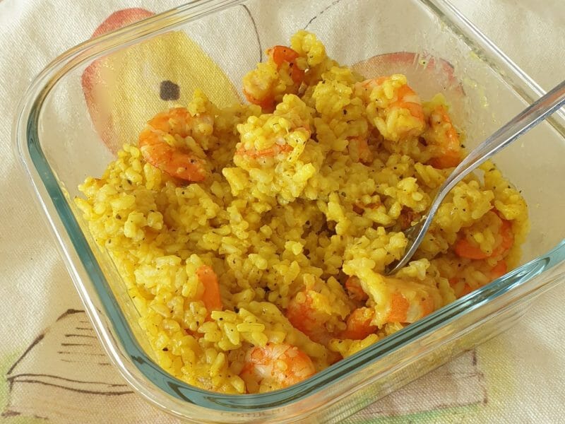 Cliquez pour zoomer ! Risotto crevettes et curry Thermomix par Petroni