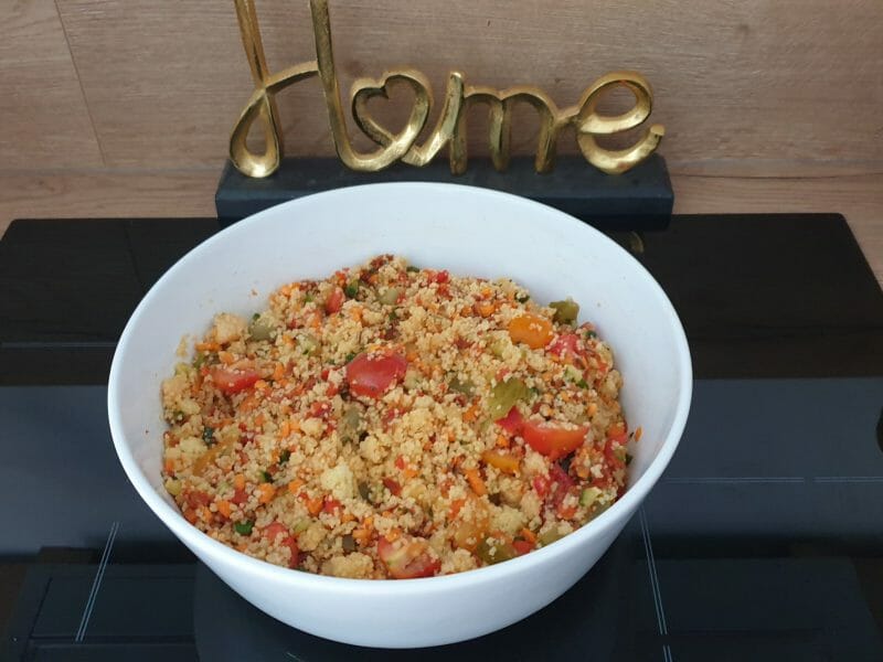 Cliquez pour zoomer ! Salade de couscous façon taboulé Thermomix par Petroni