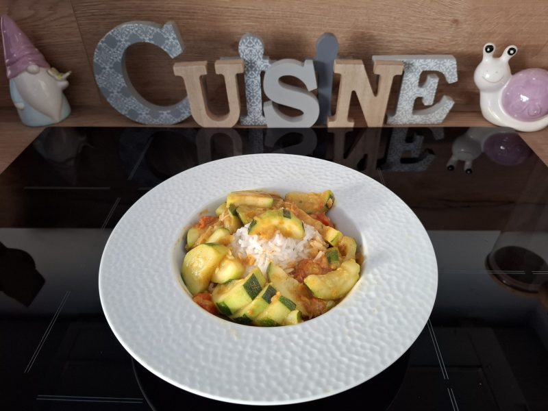 Cliquez pour zoomer ! Curry de courgettes au lait de coco Thermomix par Petroni