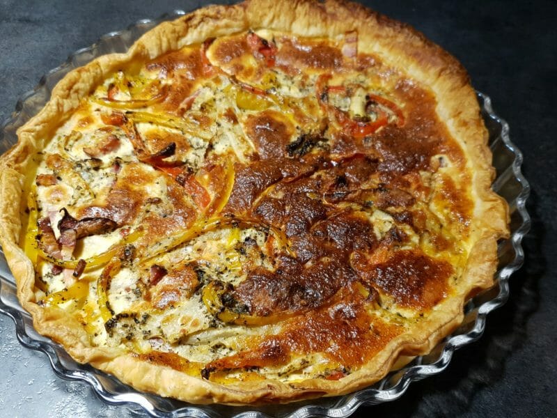 Cliquez pour zoomer ! Quiche poivrons et courgettes Thermomix par Petroni