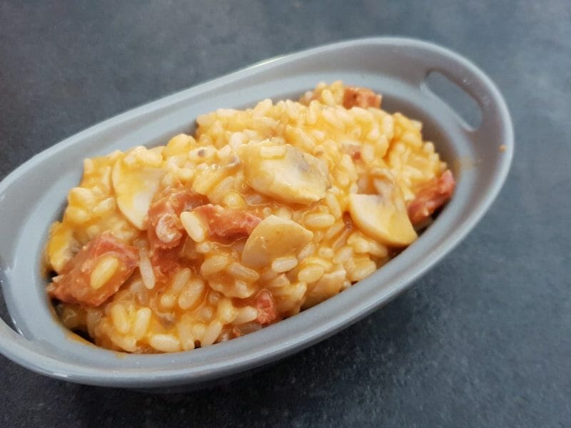 Cliquez pour zoomer ! Risotto au chorizo Thermomix par Petroni
