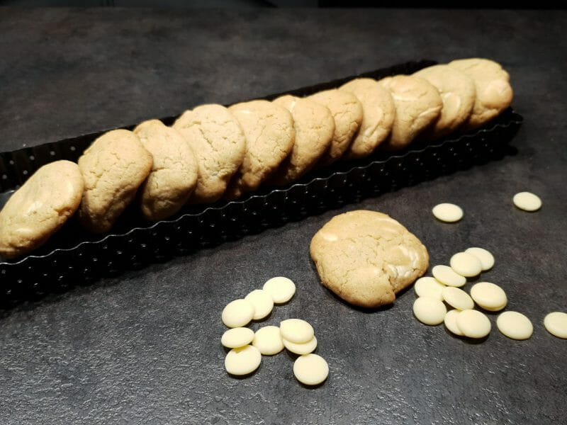 Cliquez pour zoomer ! Cookies aux pépites de chocolat blanc Thermomix par Petroni