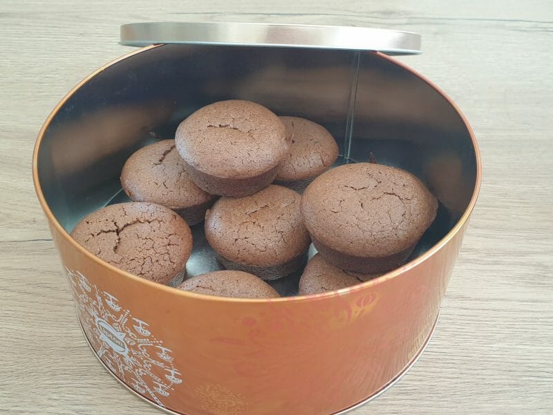 Cliquez pour zoomer ! Financiers au chocolat Thermomix par Petroni
