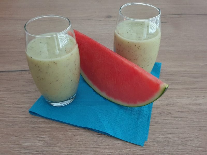 Cliquez pour zoomer ! Smoothie banane kiwi Thermomix par Petroni