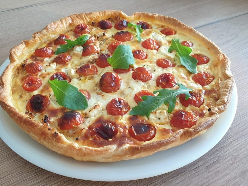 Cliquez pour zoomer ! Quiche poulet et tomates cerises Thermomix par Petroni