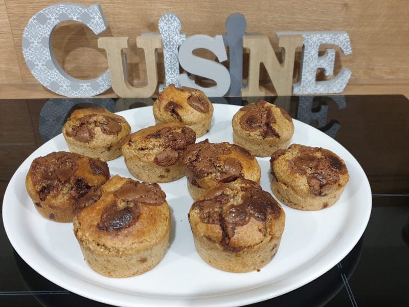 Cliquez pour zoomer ! Muffins choco-amande Thermomix par Petroni