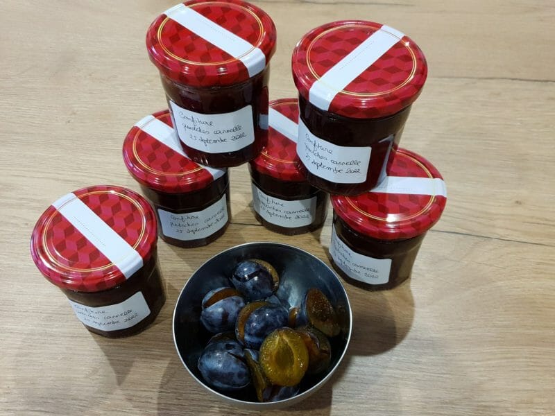 Cliquez pour zoomer ! Confiture de quetsches à la cannelle Thermomix par Petroni
